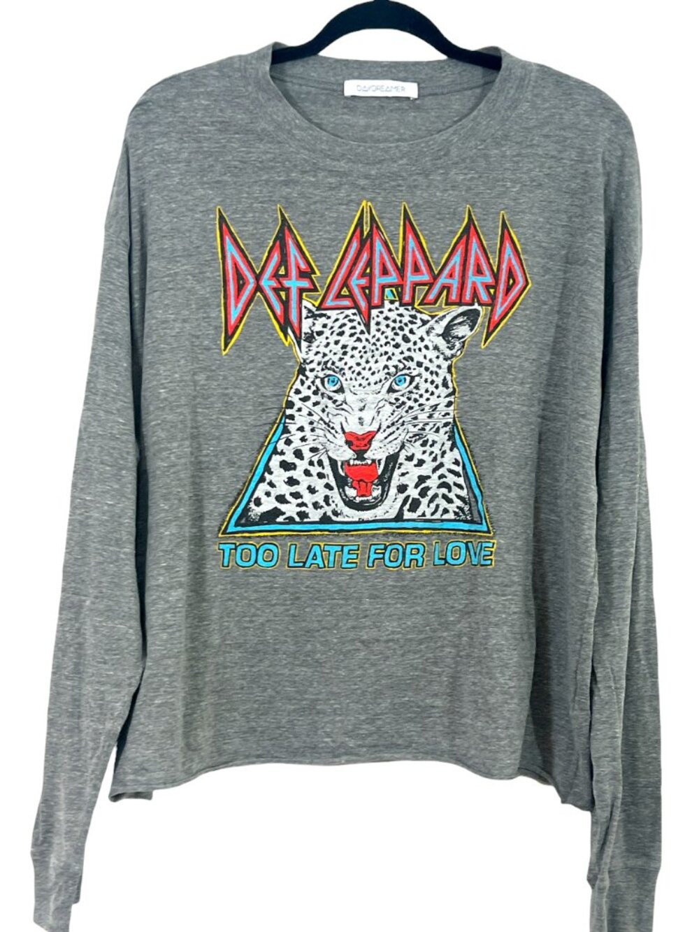 Daydreamer Def Lepard Ls Tee Gray Large Pre-Loved